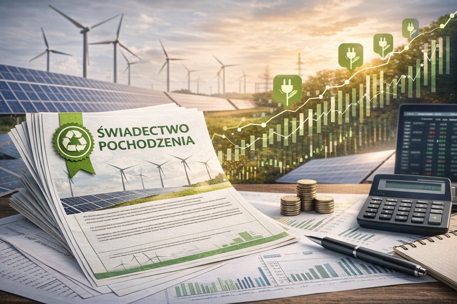 Cena zielonych certyfikatów i rynek OZE – świadectwa pochodzenia energii z odnawialnych źródeł