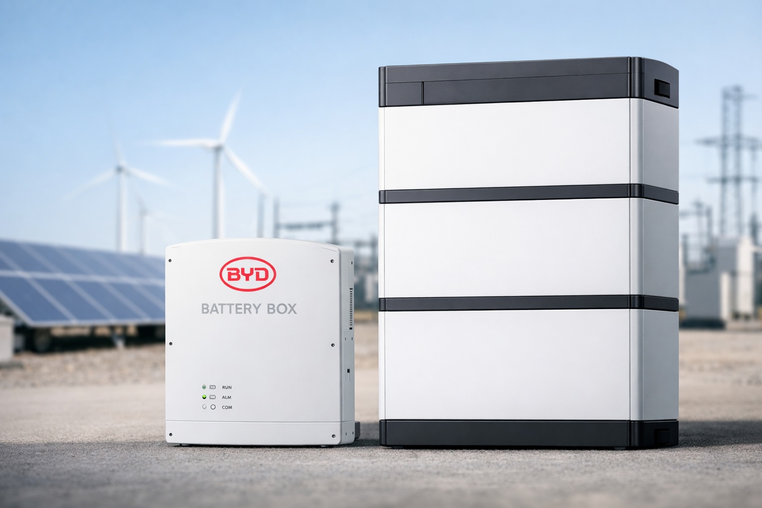 A BYD Battery Box energiatároló a műszaki telepítés során – A BYD Battery Box ipari telepítésekben: műszaki adatok és korlátozások